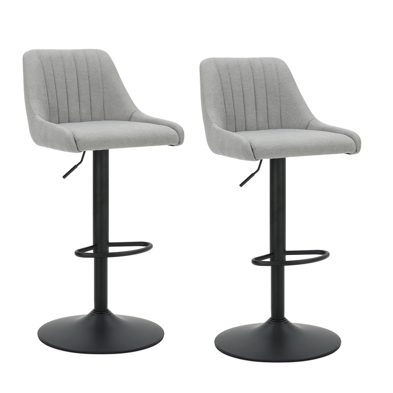 Kron Air-lift Stool, Fabric, Set Of 2