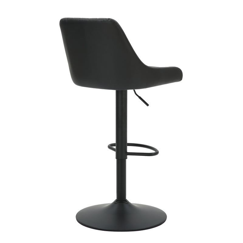Kron Air-lift Stool, Faux Leather, Set Of 2