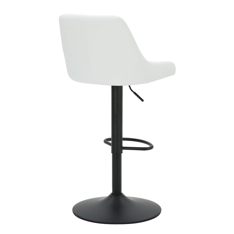 Kron Air-lift Stool, Faux Leather, Set Of 2