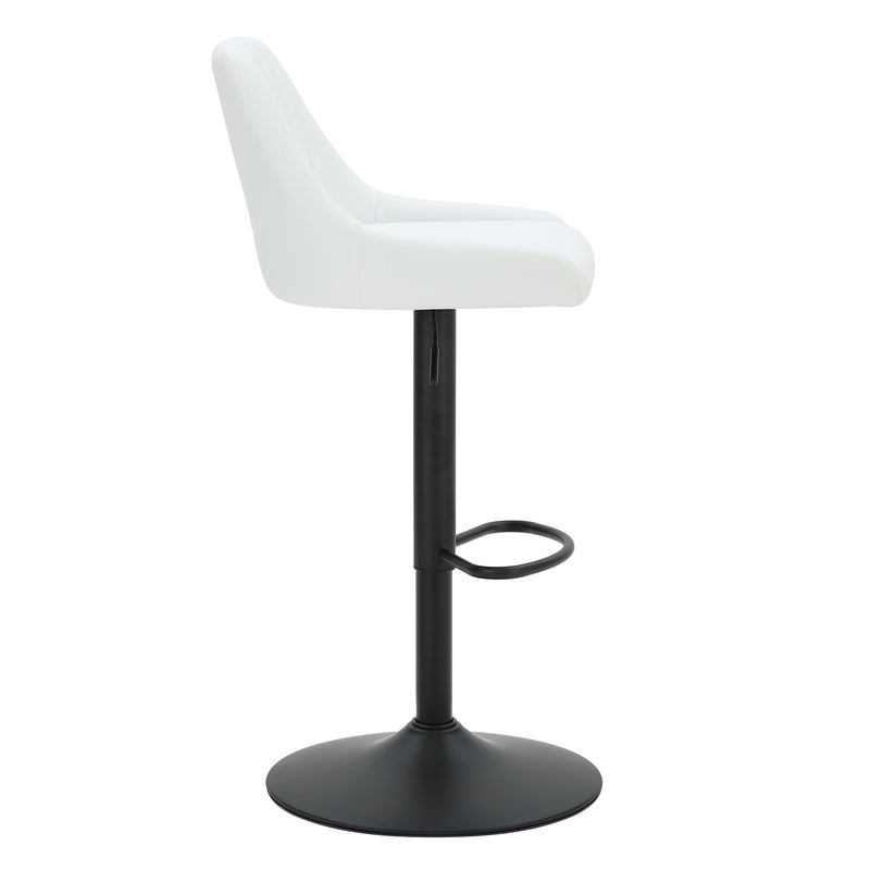 Kron Air-lift Stool, Faux Leather, Set Of 2