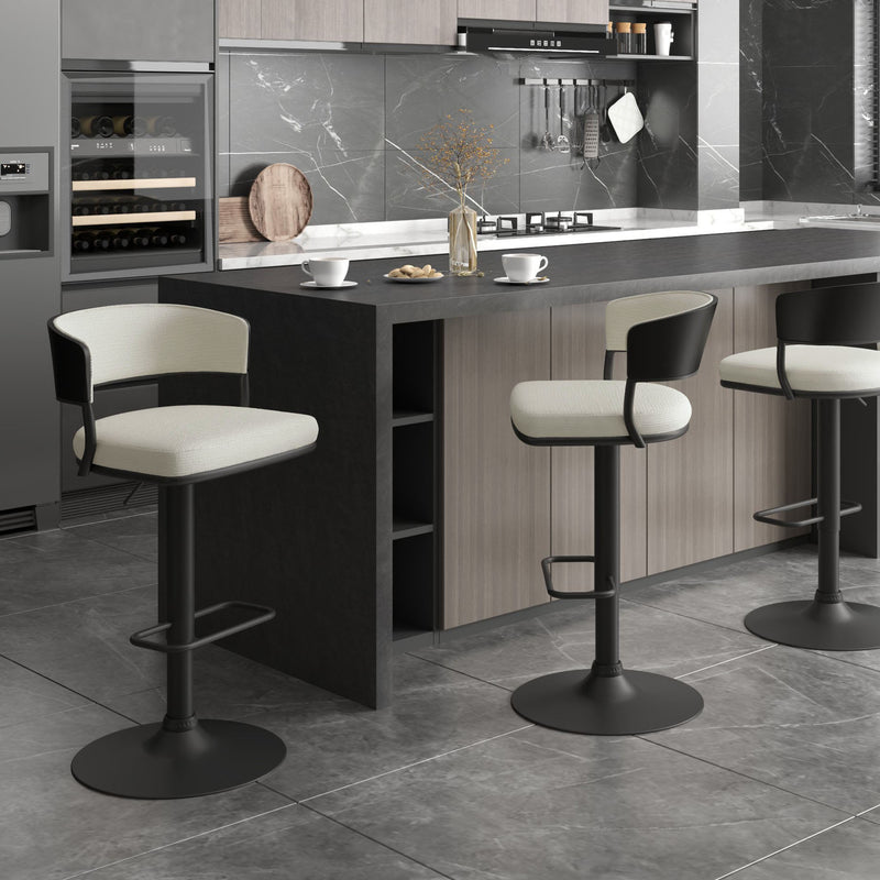 Kazan Adjustable Air-lift Stool, Set Of 2