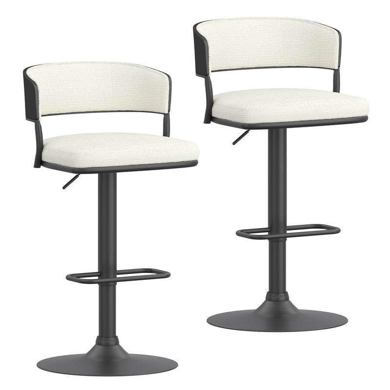 Kazan Adjustable Air-lift Stool, Set Of 2