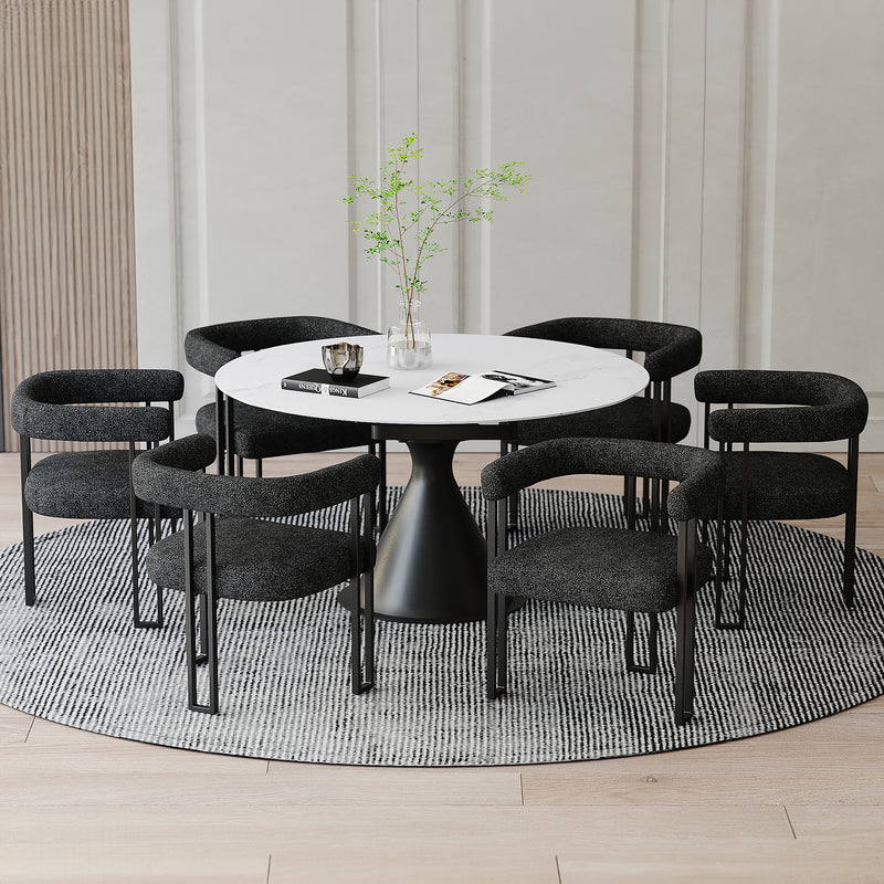 Calisto Wt 7pc Dining Set