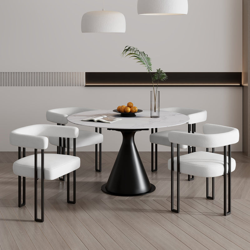 Calisto Wt 5pc Dining Set