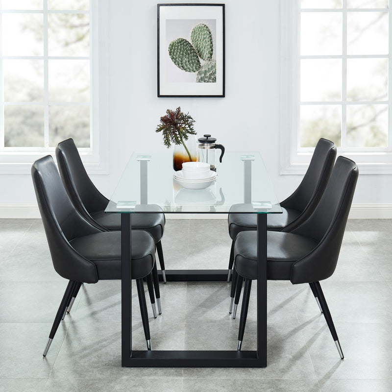Franco Bk 5pc Dining Set