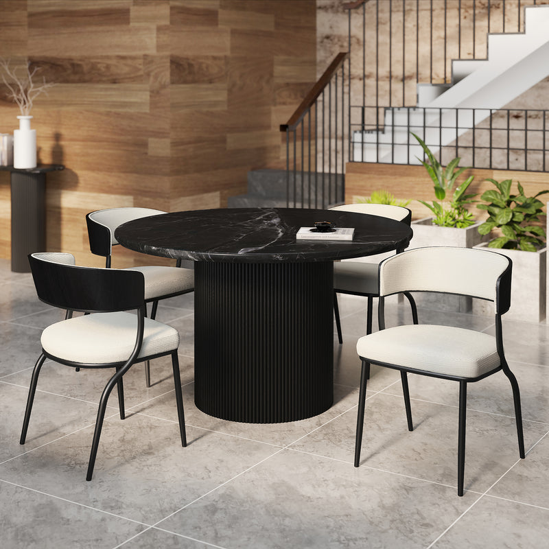 Jilsa Blk 5pc Dining Set