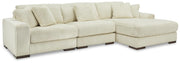 Lindyn Sectionals 3-Piece Sectional with Chaise Ivory