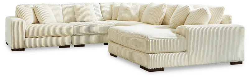 Lindyn Sectionals 5-Piece Sectional with Chaise (21104S7) Ivory