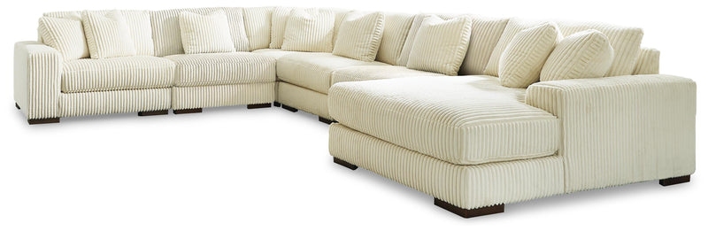 Lindyn Sectionals 6-Piece Sectional with Chaise (21104S19) Ivory
