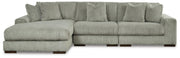 Lindyn Sectionals 3-Piece Sectional with Chaise Fog