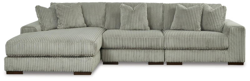 Lindyn Sectionals 3-Piece Sectional with Chaise Fog