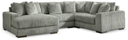 Lindyn Sectionals 4-Piece Sectional with Chaise (21105S17) Fog