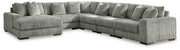 Lindyn Sectionals 6-Piece Sectional with Chaise (21105S8) Fog