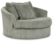 Lindyn Living Room Chairs Oversized Swivel Accent Chair Fog