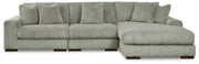Lindyn Sectionals 3-Piece Sectional with Chaise (21105S9) Fog