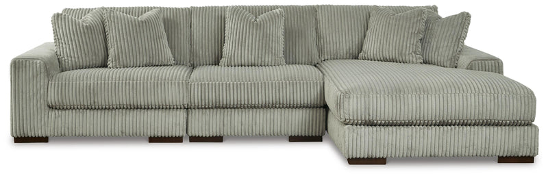 Lindyn Sectionals 3-Piece Sectional with Chaise (21105S9) Fog