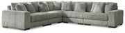 Lindyn Sectionals 5-Piece Sectional Fog