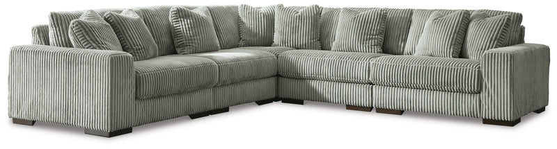 Lindyn Sectionals 5-Piece Sectional Fog