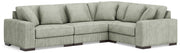Lindyn Sectionals 4-Piece Sectional Fog