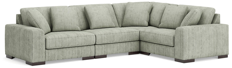 Lindyn Sectionals 4-Piece Sectional Fog