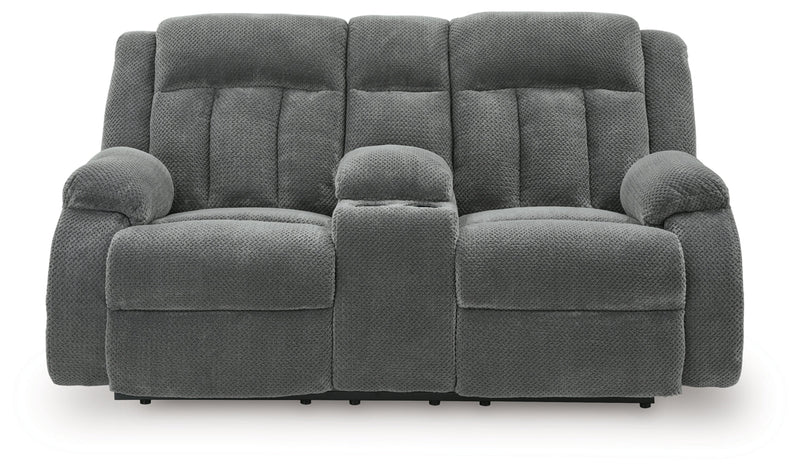 Greely Bend DBL Reclining Power Loveseat w/Console