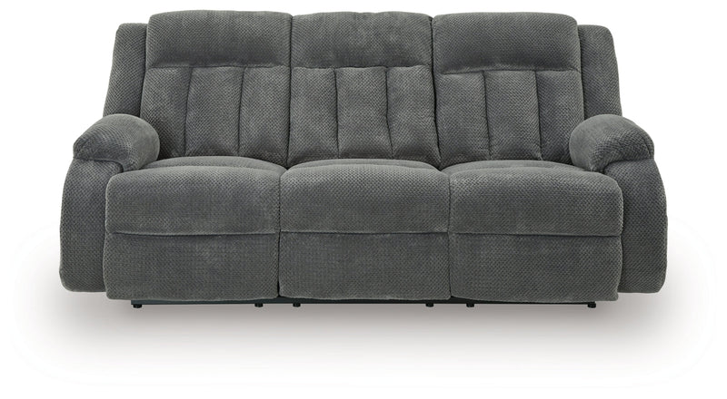 Greely Bend Reclining Power Sofa w/Drop Down Table