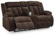 Observation DBL REC PWR Loveseat w/Console Reclining Loveseats Chocolate
