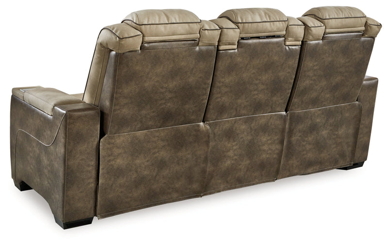 Next-Gen Durapella Power Reclining Sofa with Adjustable Headrest