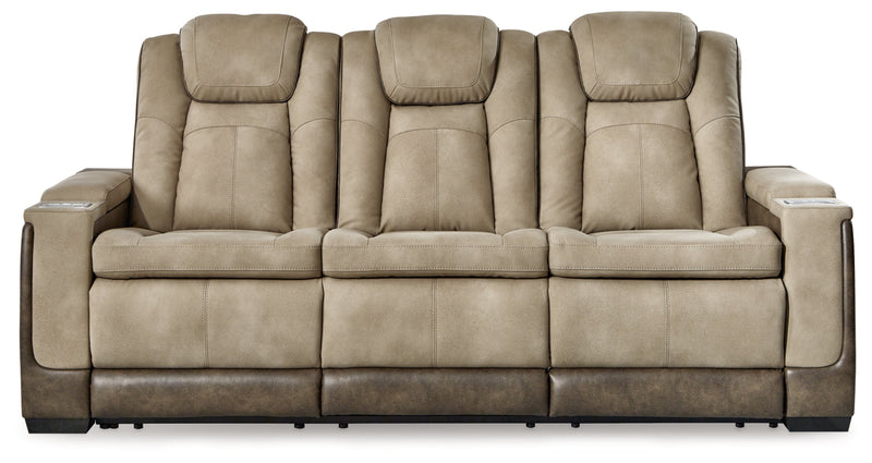 Next-Gen Durapella Power Reclining Sofa with Adjustable Headrest