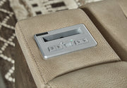 Next-Gen Durapella Power Reclining Loveseat/Console/Adjustable Headrest