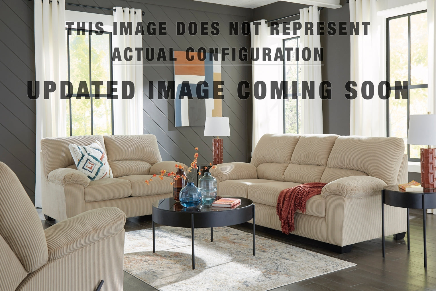 SimpleJoy Super Chaise Living Room Set