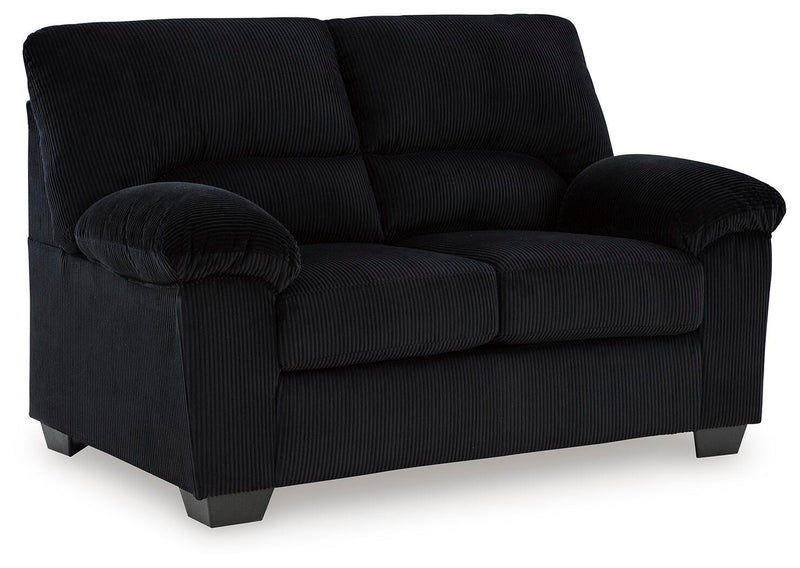 SimpleJoy Loveseats Onyx