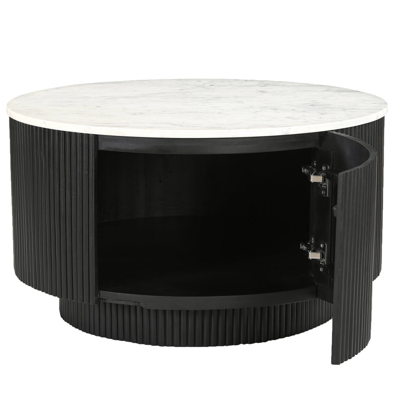 Round Coffee Table W/storage