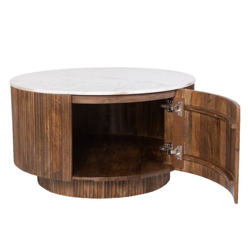 Round Coffee Table W/storage