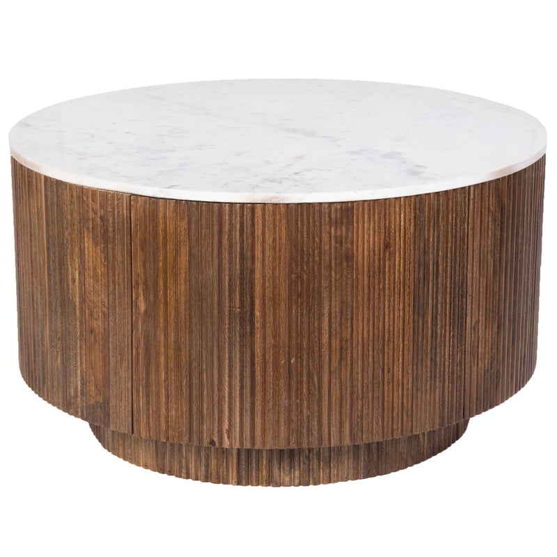 Round Coffee Table W/storage