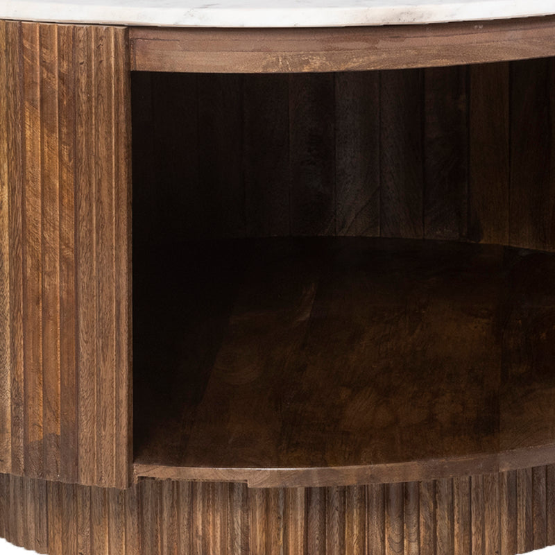 Round Coffee Table W/storage