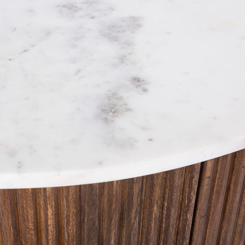 Round Coffee Table W/storage