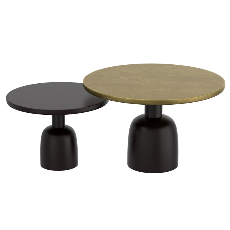 Adira 2pc Round Coffee Table Set