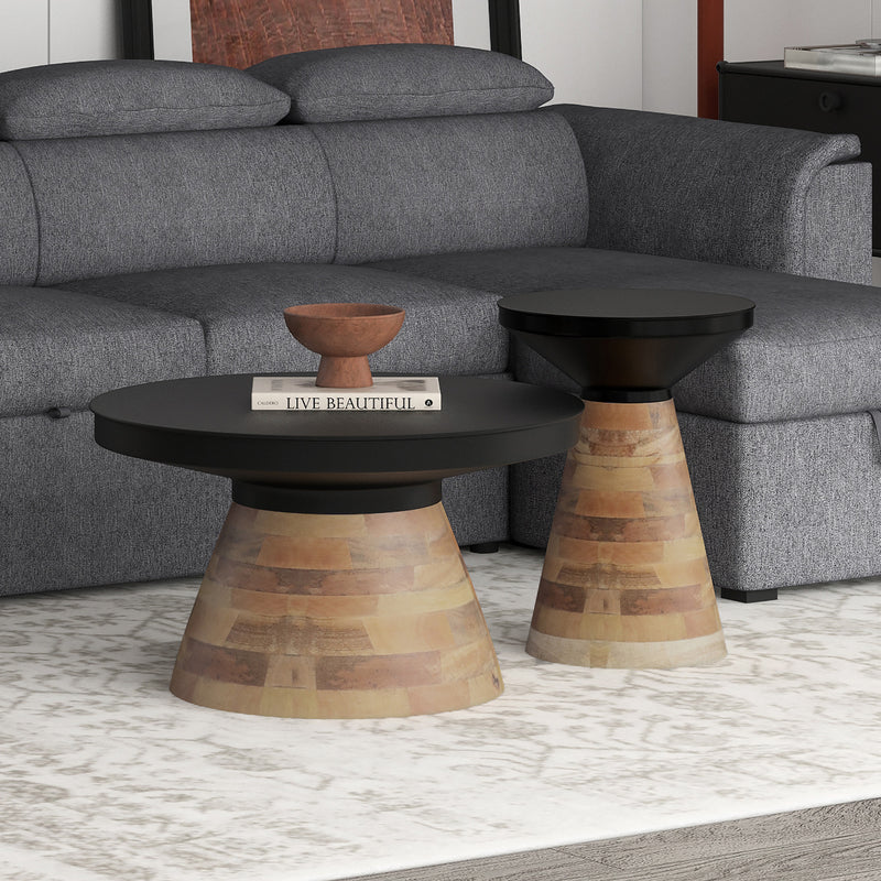 Boden 2pc Round Coffee Table Set