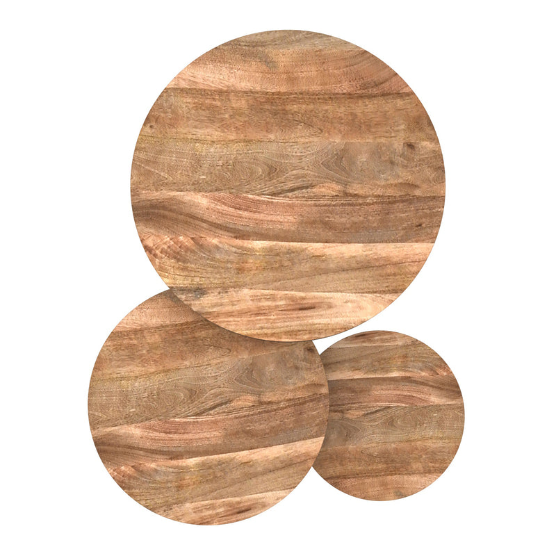 Darsh 3pc Round Coffee Table Set