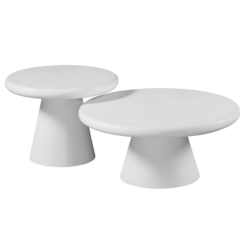 Galio 2pc Round Coffee Table Set