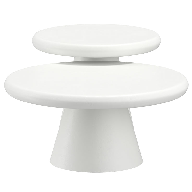Galio 2pc Round Coffee Table Set