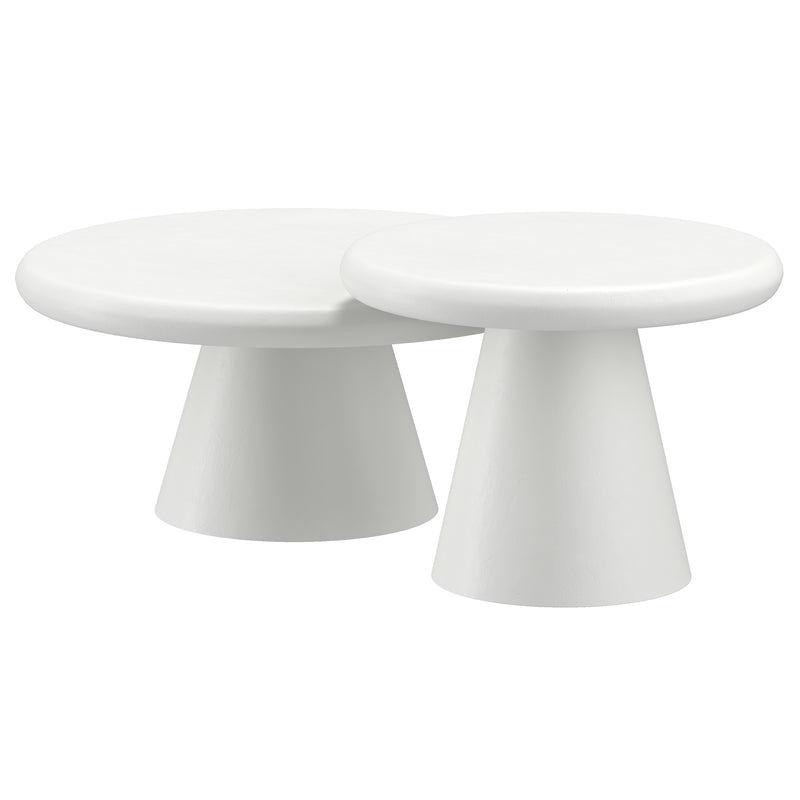 Galio 2pc Round Coffee Table Set