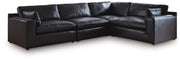Emilia Sectionals 4-Piece Sectional Black