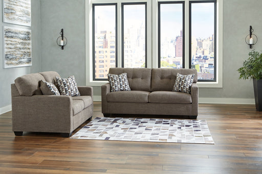 Mahoney Sofa and Loveseat Living Room Set Chocolate