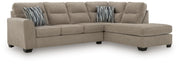 Olten Sectionals 2-Piece Sectional with Chaise (31304S2) Mocha