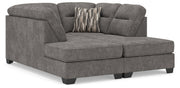 Olten Sectionals 2-Piece Super Chaise Graphite
