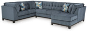 Maxon Place Sectionals Navy (33003S2)