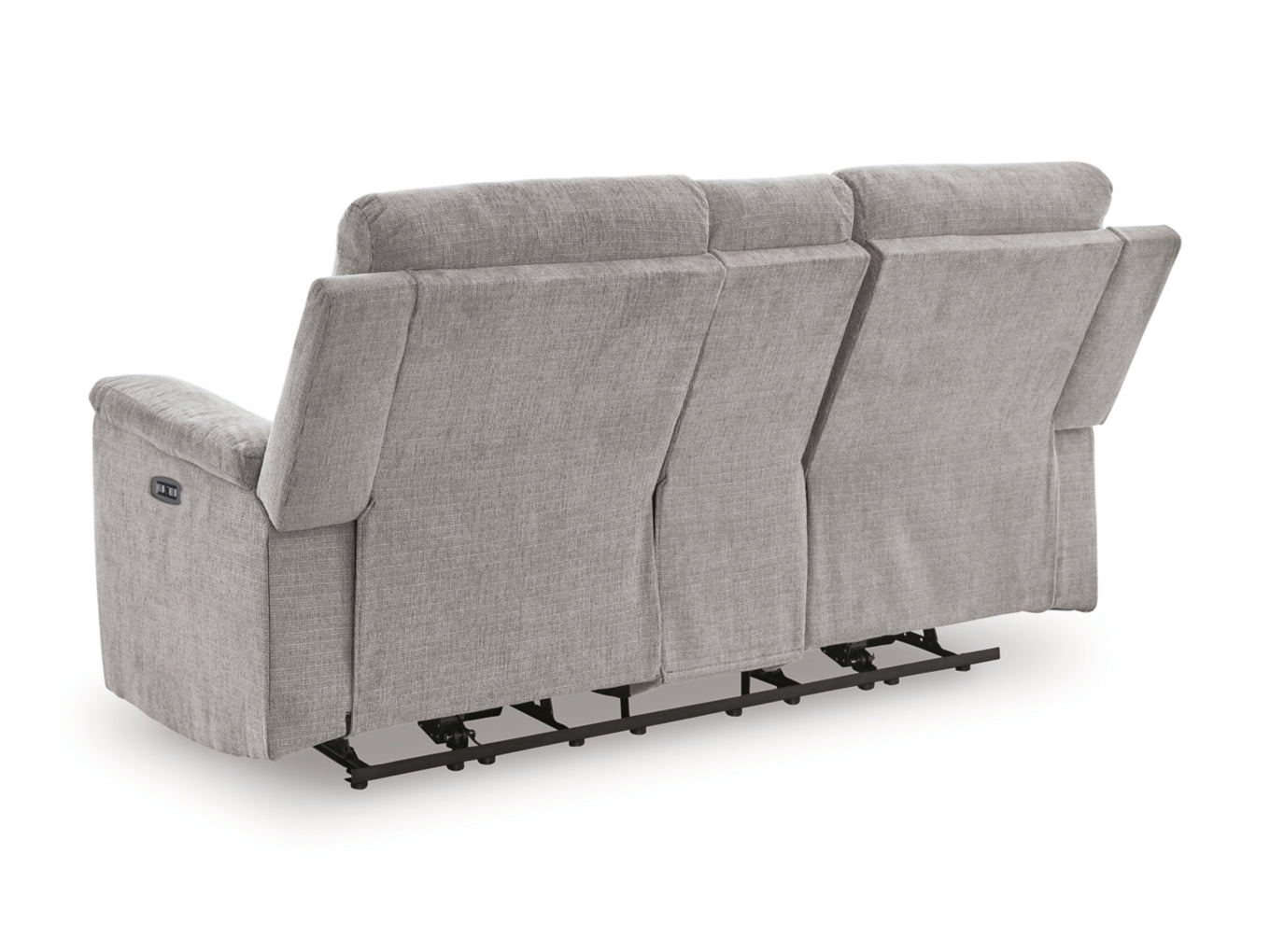 Barnsana DBL Reclining Power Loveseat w/Console by Ashley Furniture