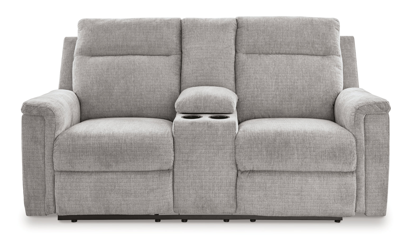 Barnsana DBL Reclining Power Loveseat w/Console by Ashley Furniture